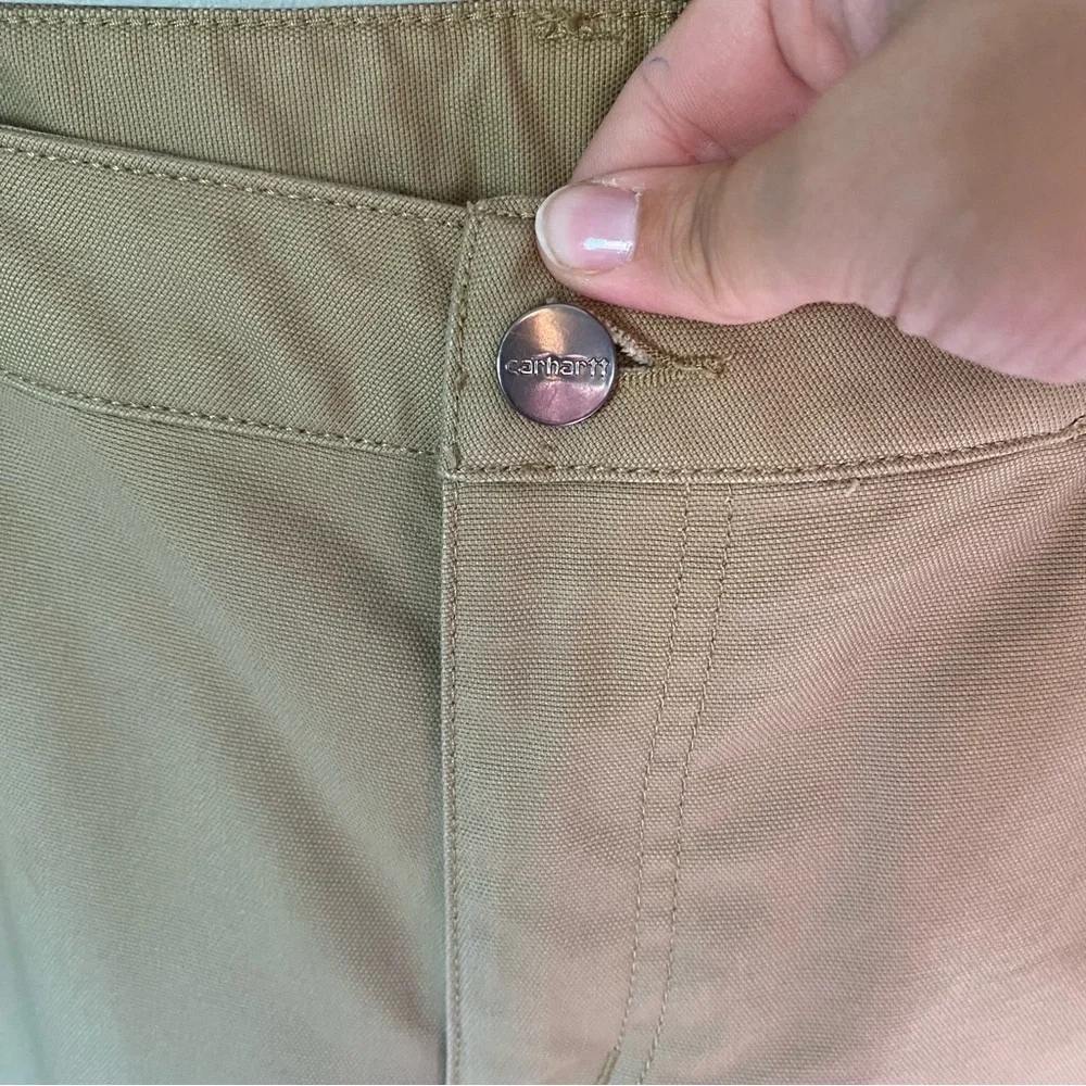 Carhartt Women's Tan Straight Leg Pants Size 12 Short - Picture 7 of 9
